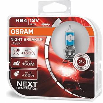 HB4 12V 51W P22d NIGHT BREAKER® LASER Next Generation +150% 2 St. OSRAM