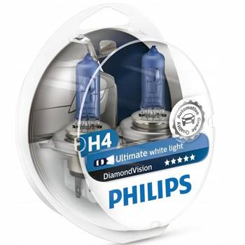 PHILIPS Diamond Vision 2x Żarówka H4 12V 55W 5000K