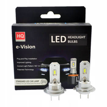 Światła Żarówki mijania/drogowe LED HQ Automotive 3000lm H7 Direct/Short Komplet 2szt