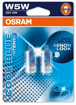 W5W 12V 5W Halogen Cool Blue INTENSE Blister 2szt Osram